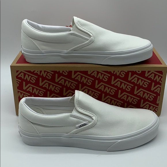 VANS CLASSIC SLIP ON TRUE WHITE men’s - Picture 12 of 16